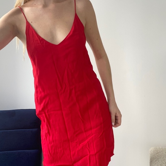 Aritzia Wilfred Free Red Vivienne Dress in Red size XS - Picture 7 of 15